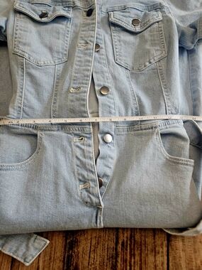 Avec Les Filles Light Blue Denim Jumpsuit